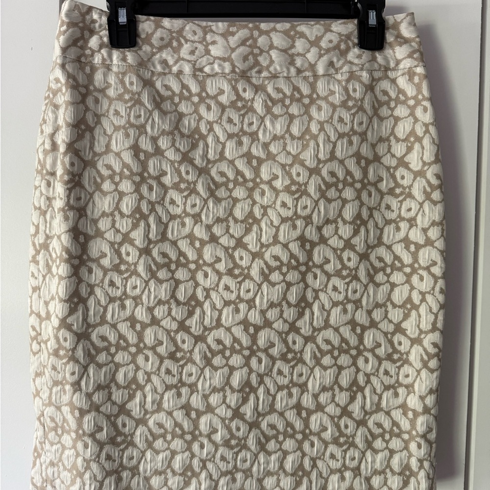 The Limited Cream Embellished Pencil Skirt